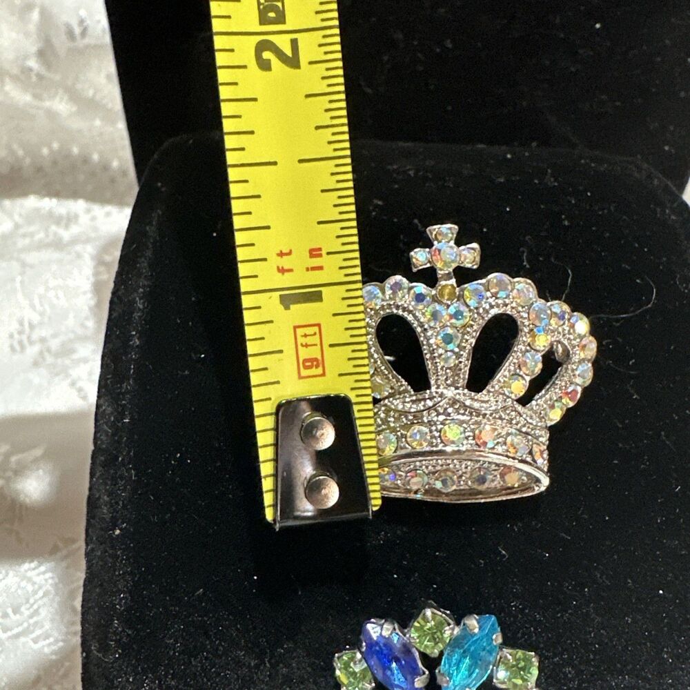 2 Pins Milt-stones And Clear Stones - Picture 4 of 10